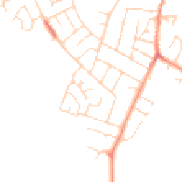 Daytime road noise heatmap for NN15 5RG
