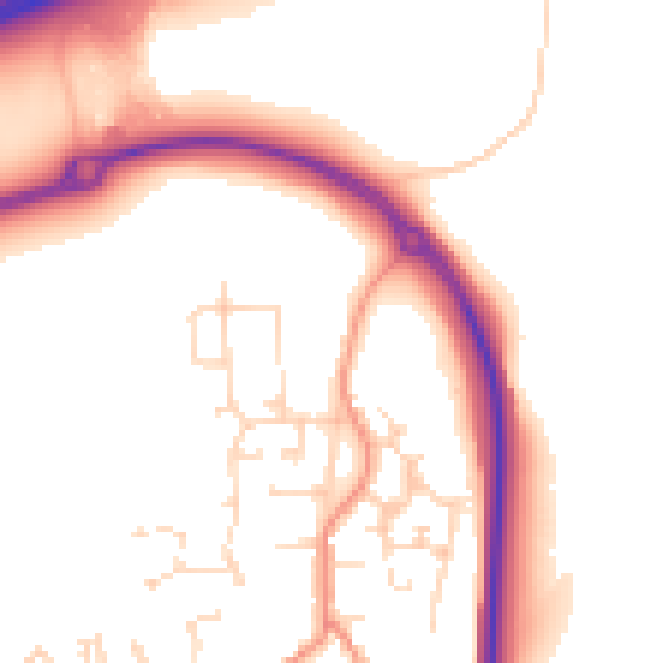Daytime road noise heatmap for NN15 5YR