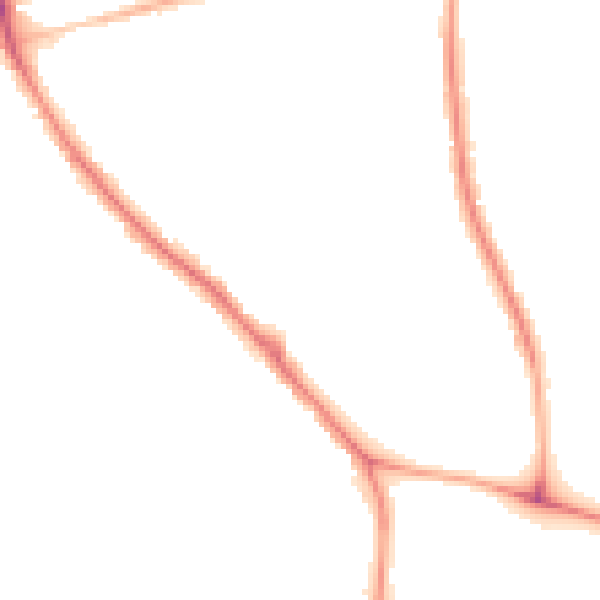 Night-time road noise heatmap for NN15 6EX