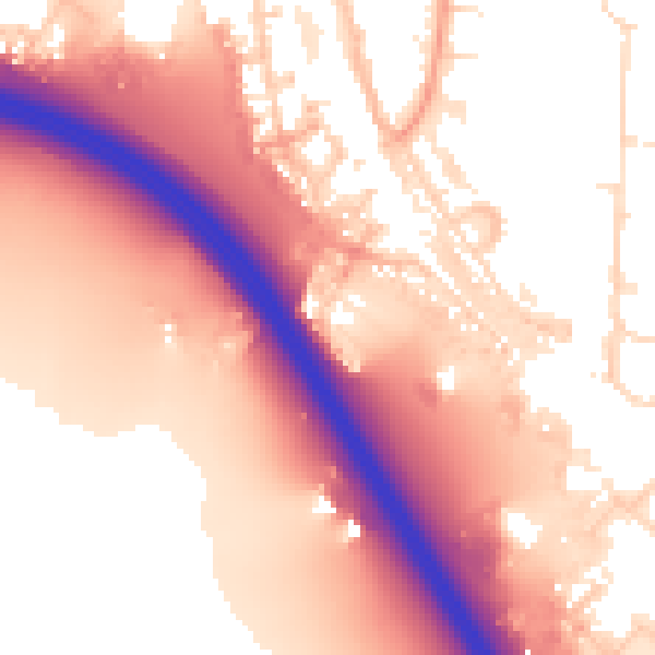 Daytime road noise heatmap for NN15 6FW