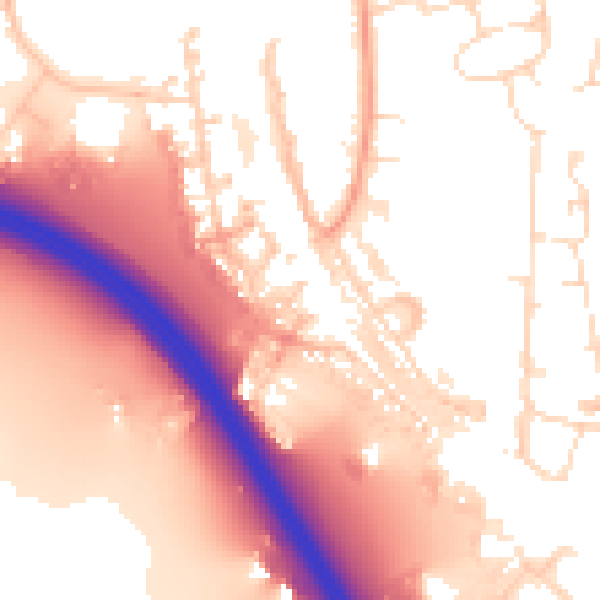 Daytime road noise heatmap for NN15 6GZ