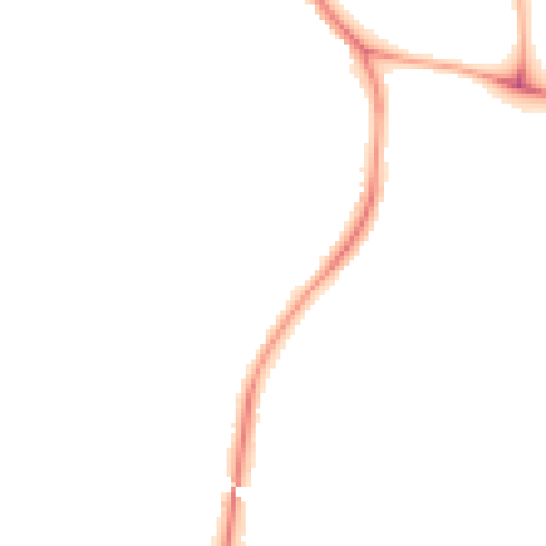 Night-time road noise heatmap for NN15 6JD