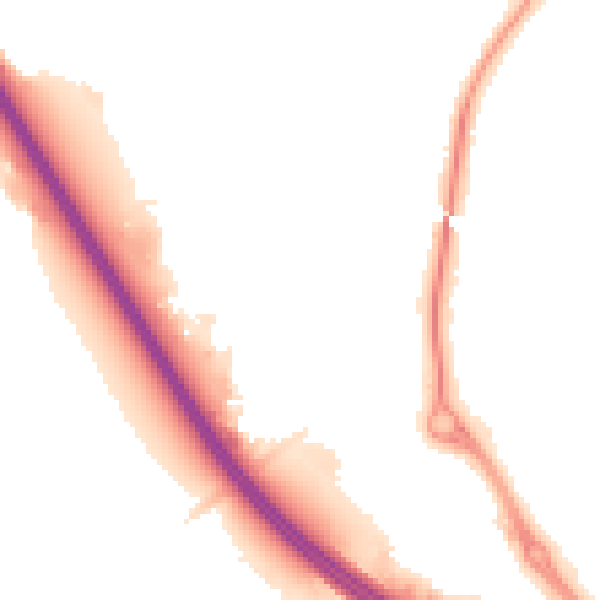 Night-time road noise heatmap for NN15 6NL
