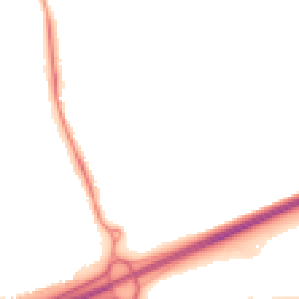 Night-time road noise heatmap for NN15 6RN