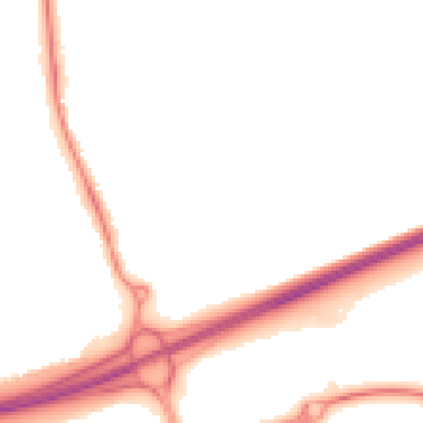 Night-time road noise heatmap for NN15 6SH
