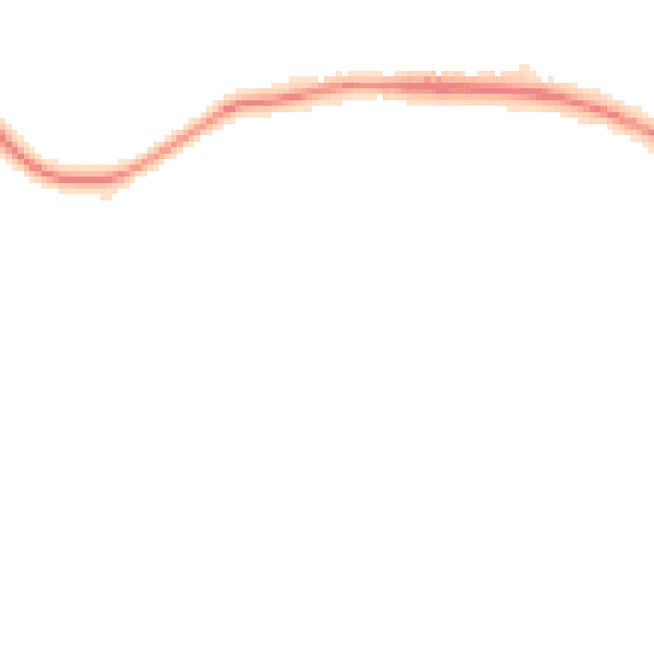 Night-time road noise heatmap for NN15 6ST