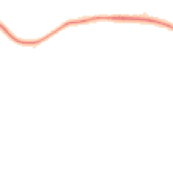 Night-time road noise heatmap for NN15 6SU