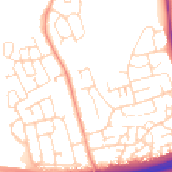 Daytime road noise heatmap for NN15 6TH