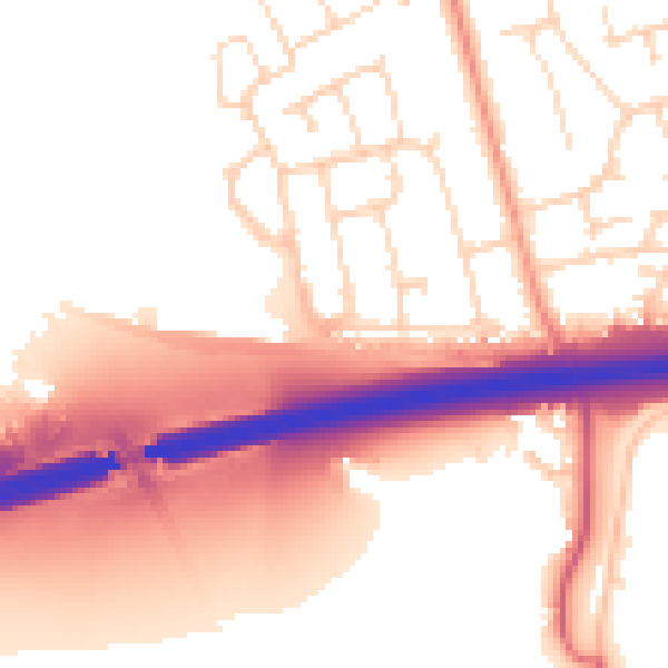 Daytime road noise heatmap for NN15 6UN