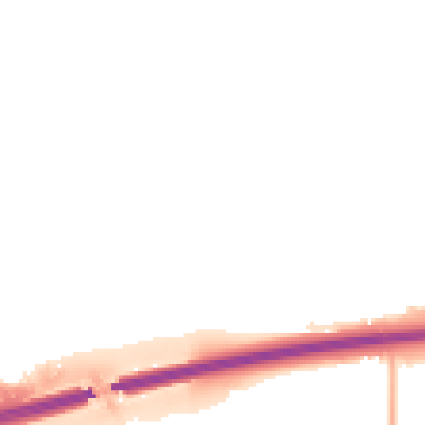 Night-time road noise heatmap for NN15 6UR