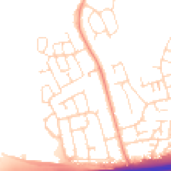 Daytime road noise heatmap for NN15 6UY