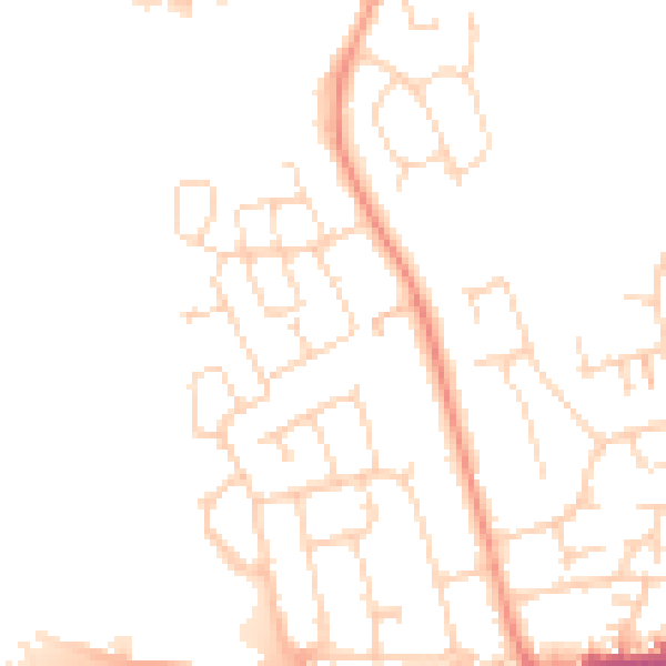 Daytime road noise heatmap for NN15 6WF
