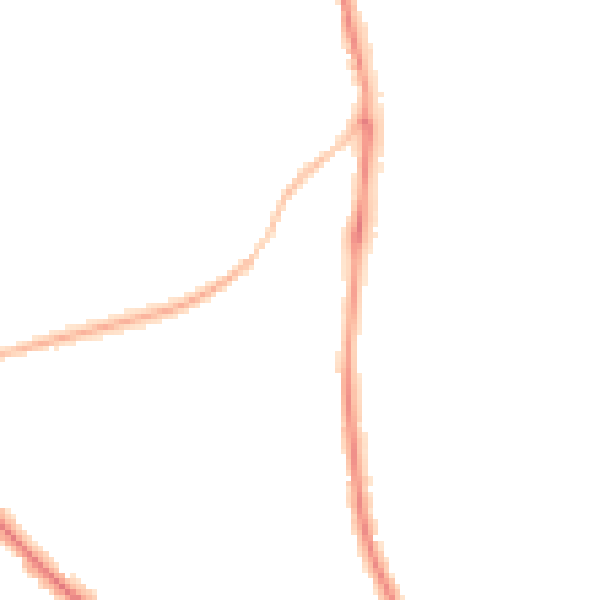 Night-time road noise heatmap for NN15 7AS