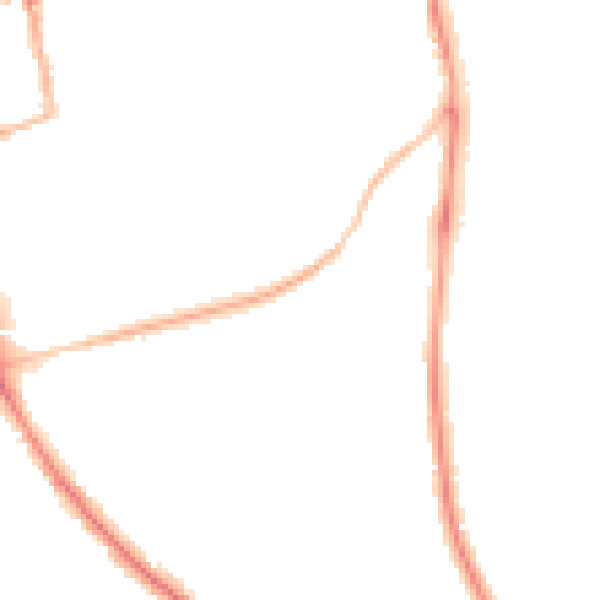 Night-time road noise heatmap for NN15 7BJ