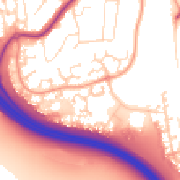 Daytime road noise heatmap for NN15 7DH