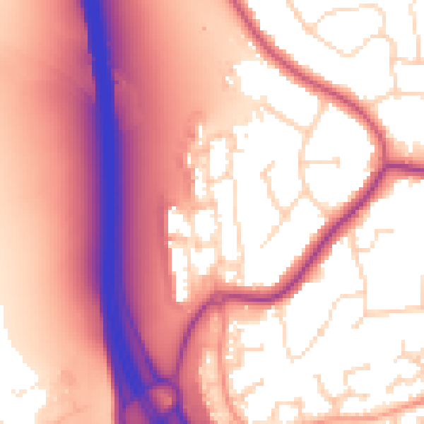 Daytime road noise heatmap for NN15 7FA
