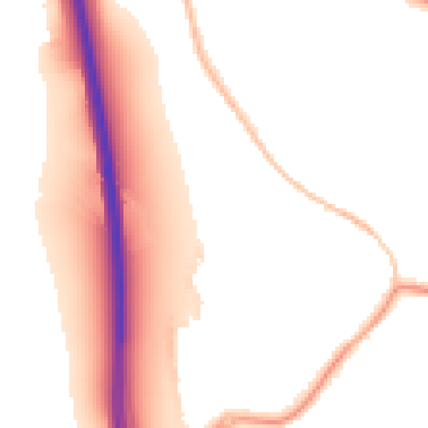 Night-time road noise heatmap for NN15 7FJ