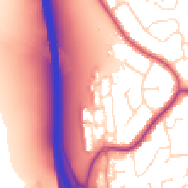 Daytime road noise heatmap for NN15 7LR