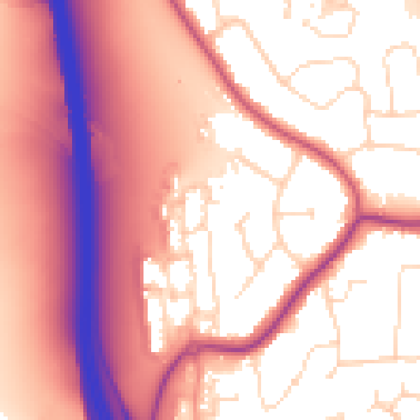 Daytime road noise heatmap for NN15 7LT