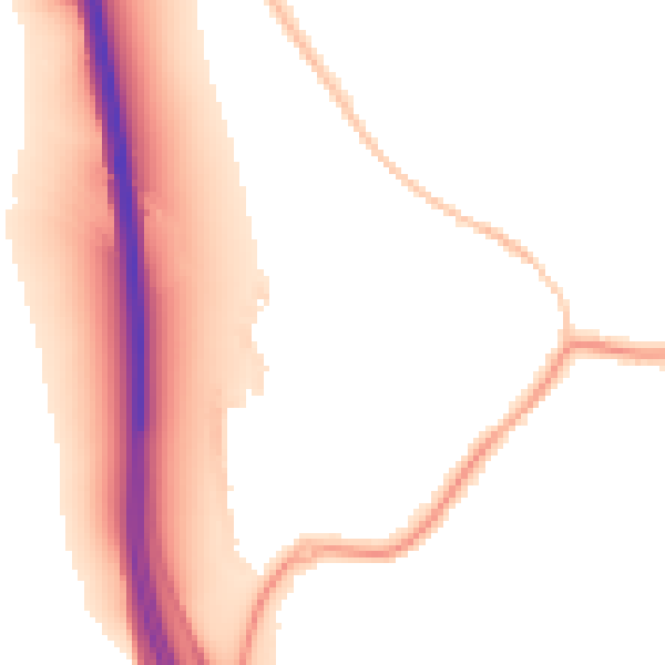 Night-time road noise heatmap for NN15 7LT