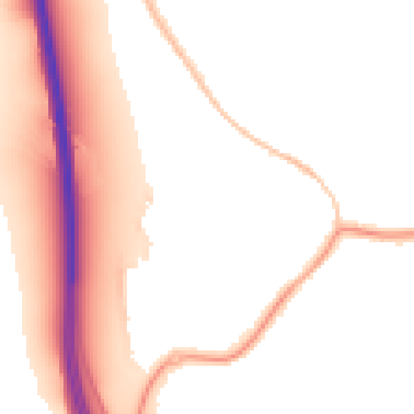 Night-time road noise heatmap for NN15 7NZ