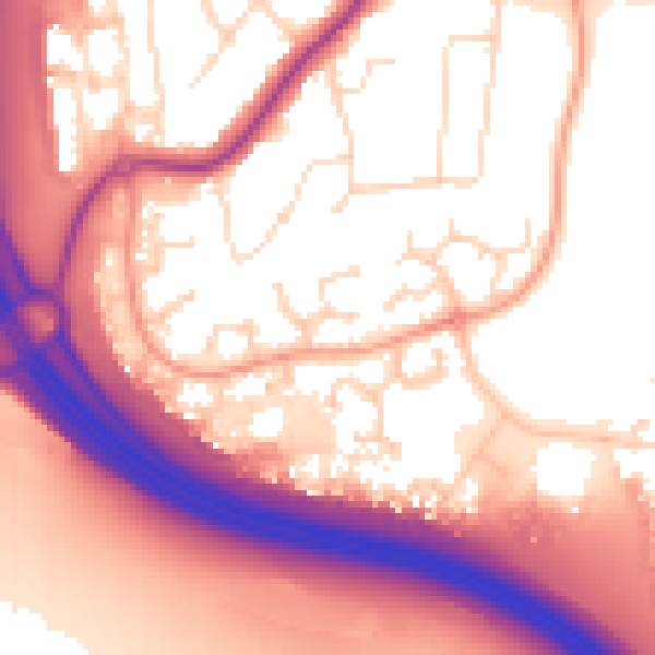 Daytime road noise heatmap for NN15 7RA