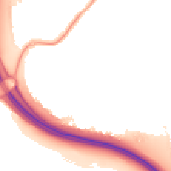 Night-time road noise heatmap for NN15 7RA