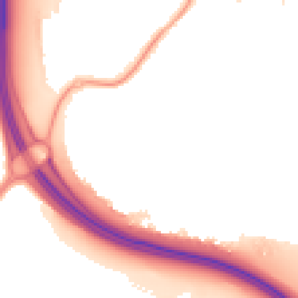 Night-time road noise heatmap for NN15 7RE