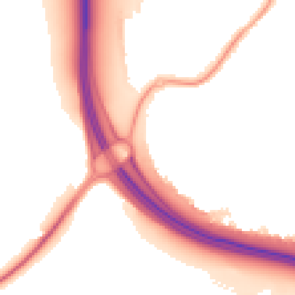 Night-time road noise heatmap for NN15 7RL