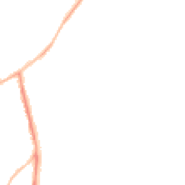 Night-time road noise heatmap for NN16 0LT