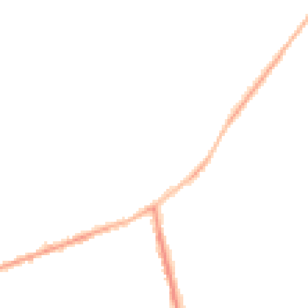 Night-time road noise heatmap for NN16 8QD