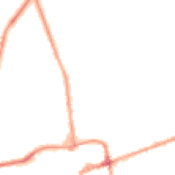 Night-time road noise heatmap for NN16 9PZ