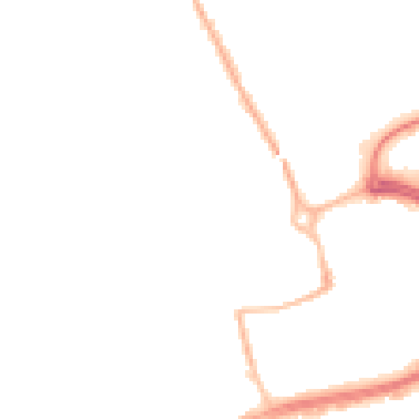 Night-time road noise heatmap for NN17 1EX