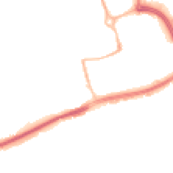 Night-time road noise heatmap for NN17 1UE