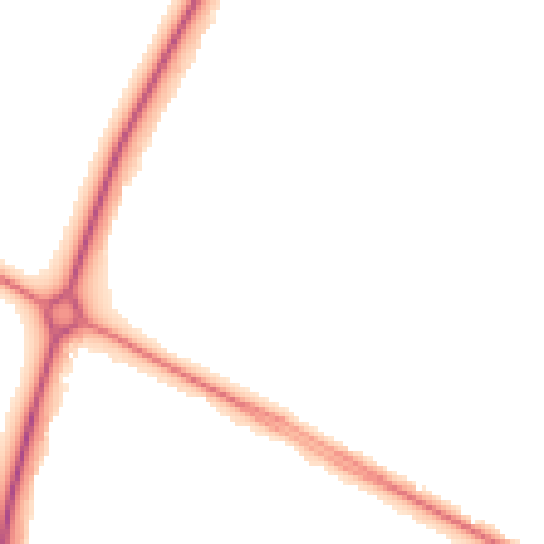 Night-time road noise heatmap for NN17 2PT