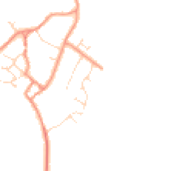 Daytime road noise heatmap for NN17 3DQ