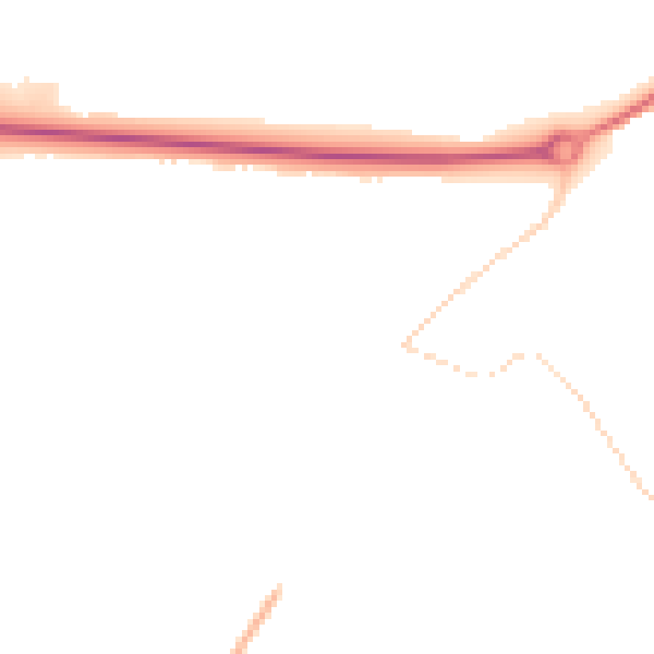 Night-time road noise heatmap for NN17 3HD