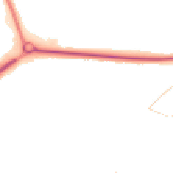 Night-time road noise heatmap for NN17 3HY