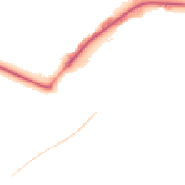 Night-time road noise heatmap for NN17 4AN