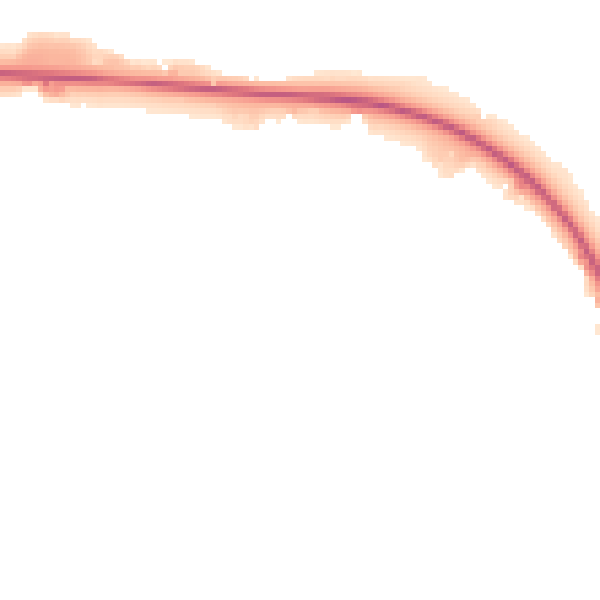 Night-time road noise heatmap for NN17 4SW