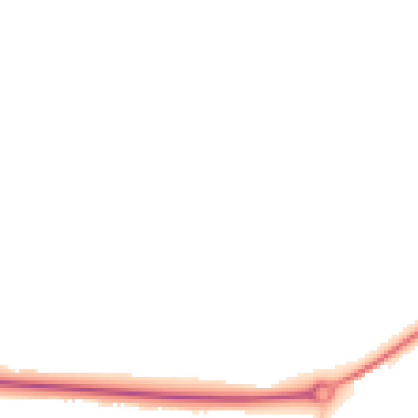 Night-time road noise heatmap for NN17 5AW