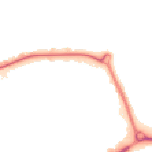 Night-time road noise heatmap for NN17 5JX