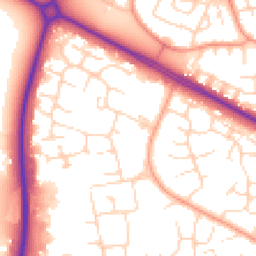 Daytime road noise heatmap for NN18 0AD