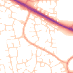 Daytime road noise heatmap for NN18 0AP