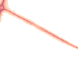 Night-time road noise heatmap for NN18 0AT