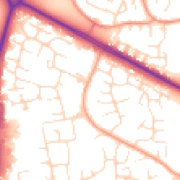 Daytime road noise heatmap for NN18 0AY