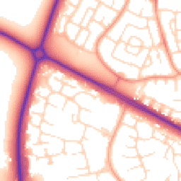 Daytime road noise heatmap for NN18 0BL