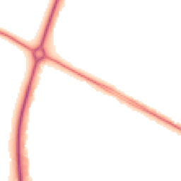 Night-time road noise heatmap for NN18 0BL