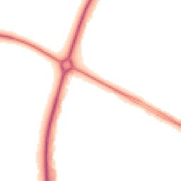 Night-time road noise heatmap for NN18 0BP