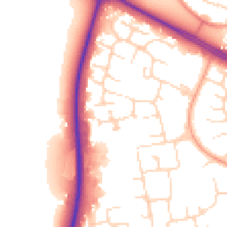 Daytime road noise heatmap for NN18 0BY